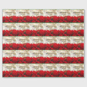 Vrolijk kerstfeest uit Tyler, Texas Cadeaupapier (Vlak)