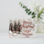 Vrolijk Kerstfeest Uitnodiging 2021 (Staand voorkant)