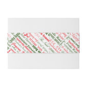 Vrolijk kerstfeest! uitnodigingen wikkel (Achterkant Voorbeeld)