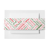 Vrolijk kerstfeest! uitnodigingen wikkel (Voorkant Voorbeeld)
