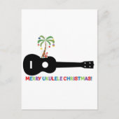 Vrolijk kerstfeest Ukulele Feestdagenkaart (Voorkant)