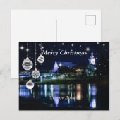 Vrolijk kerstfeest - Unijow, Lodz, Polen Briefkaart (Voorkant / Achterkant)