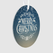 Vrolijk kerstfeest Uw familie Definitie Holiday Ornament (voorkant)