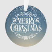 Vrolijk kerstfeest Uw familie Definitie Holiday Ornament (voorkant)