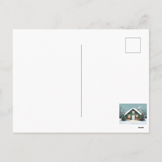 Vrolijk kerstfeest, vakantie Briefkaart (Achterkant)