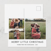 Vrolijk kerstfeest | Vakantie Elegante Foto Briefkaart (Voorkant / Achterkant)