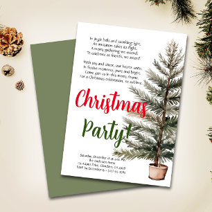 Vrolijk Kerstfeest Vakantie Gedicht Party Uitnodig Aankondiging