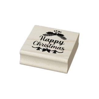 vrolijk kerstfeest, vakantie geluk rubberstempel
