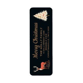 vrolijk kerstfeest | Vakantie in het betoverde bos Etiket