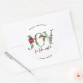 Vrolijk kerstfeest vakantie sticker cadeau Wrap Jo (Envelop)