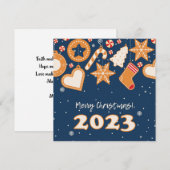 vrolijk kerstfeest! Vakantie wenskaart Feestdagenkaart (Voorkant / Achterkant)