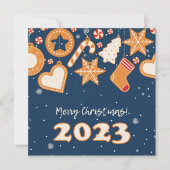 vrolijk kerstfeest! Vakantie wenskaart Feestdagenkaart (Voorkant)