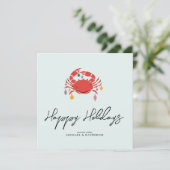 Vrolijk kerstfeest | Vakantiecab Feestdagenkaart (Staand voorkant)