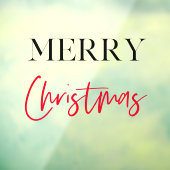 Vrolijk kerstfeest | Vakantievenster Raamsticker (Vel 3)