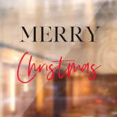 Vrolijk kerstfeest | Vakantievenster Raamsticker (Vel 2)