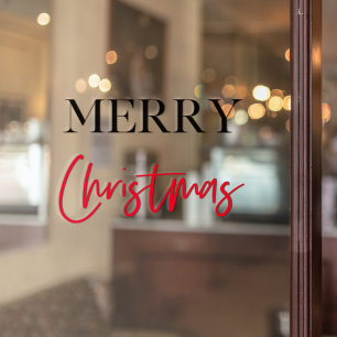 Vrolijk kerstfeest Vakantievenster Raamsticker