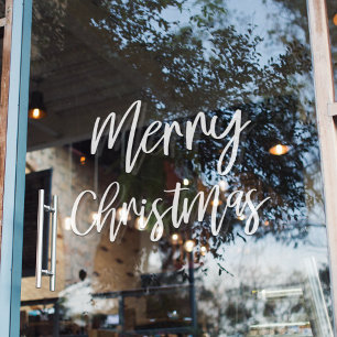 Vrolijk kerstfeest Vakantievenster Raamsticker