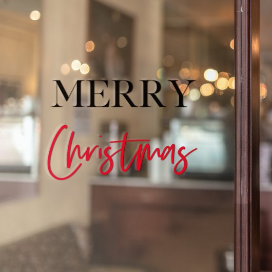 Vrolijk kerstfeest | Vakantievenster Raamsticker