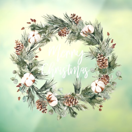 Vrolijk kerstfeest | Vakantievenster Raamsticker (Vel 3)