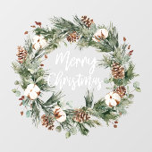 Vrolijk kerstfeest | Vakantievenster Raamsticker (Vel)