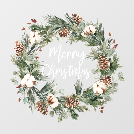 Vrolijk kerstfeest | Vakantievenster Raamsticker (Vel)