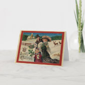 Vrolijk kerstfeest,  vakantieviering kaart (Voorkant)