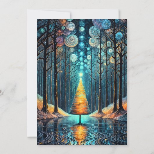 Vrolijk kerstfeest van aangepaste familienaam kaart (Voorkant)