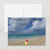 Vrolijk kerstfeest van Antigua Feestdagenkaart (Voorkant / Achterkant)