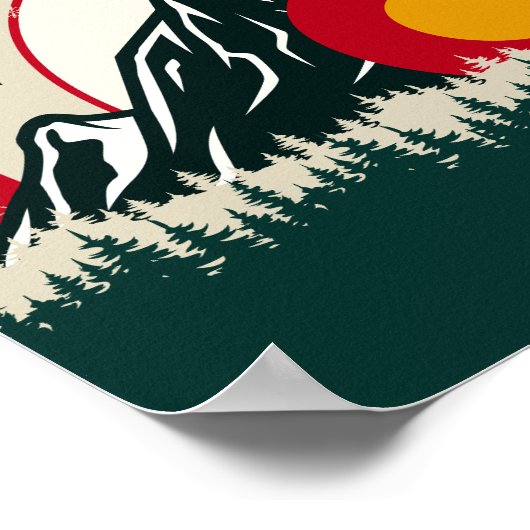 Vrolijk kerstfeest van Aspen Colorado Souvenirs Poster (Hoek)