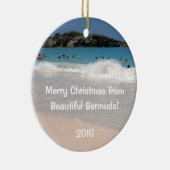 Vrolijk kerstfeest van Bermuda! Keramisch Ornament (Rechts)