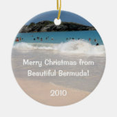 Vrolijk kerstfeest van Bermuda! Keramisch Ornament (Voorkant)