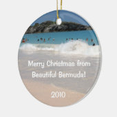 Vrolijk kerstfeest van Bermuda! Keramisch Ornament (Links)