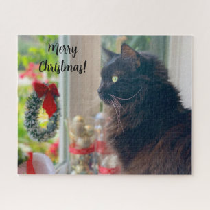 Vrolijk kerstfeest van Buster Kat puzzel