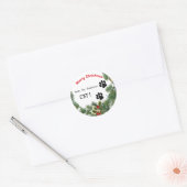 Vrolijk kerstfeest van Cat Sticker Envelope Seal (Envelop)