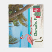 Vrolijk kerstfeest van Clearwater, FL Fleece Deken (Voorkant)