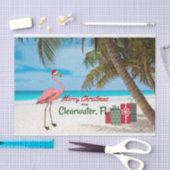 Vrolijk kerstfeest van Clearwater, FL Tissuepapier (Craft)