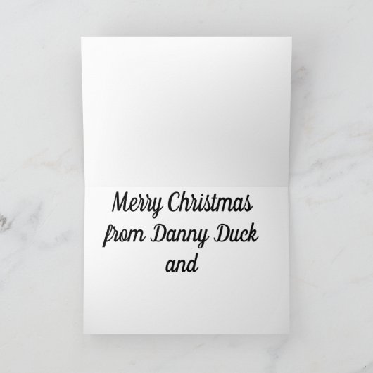 Vrolijk kerstfeest van Danny Duck Aankondiging (Binnen)