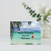 Vrolijk kerstfeest van de Bahama's Feestdagenkaart (Staand voorkant)