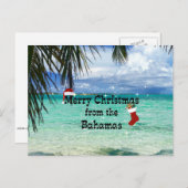 Vrolijk kerstfeest van de Bahama's Feestdagenkaart (Voorkant / Achterkant)