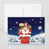 Vrolijk kerstfeest van de bemanning feestdagenkaart (Voorkant / Achterkant)