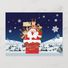 Vrolijk kerstfeest van de bemanning feestdagenkaart