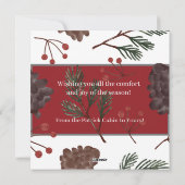 Vrolijk kerstfeest van de Cabin Holiday Kaart (Achterkant)
