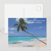 Vrolijk kerstfeest van de Caribische palmboom Feestdagenkaart (Voorkant / Achterkant)
