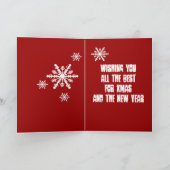 Vrolijk kerstfeest van de drie wijze schapen feestdagen kaart (Binnen)