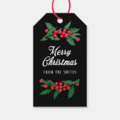 Vrolijk kerstfeest van de familie Elegant Cadeaulabel (Voorkant)