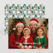 Vrolijk kerstfeest van de foto briefkaart (Voorkant / Achterkant)