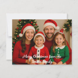 Vrolijk kerstfeest van de foto briefkaart