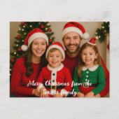 Vrolijk kerstfeest van de foto briefkaart (Voorkant)