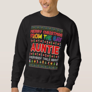 Vrolijk kerstfeest van de Gay Auntie Lgbt Santa Sw Trui