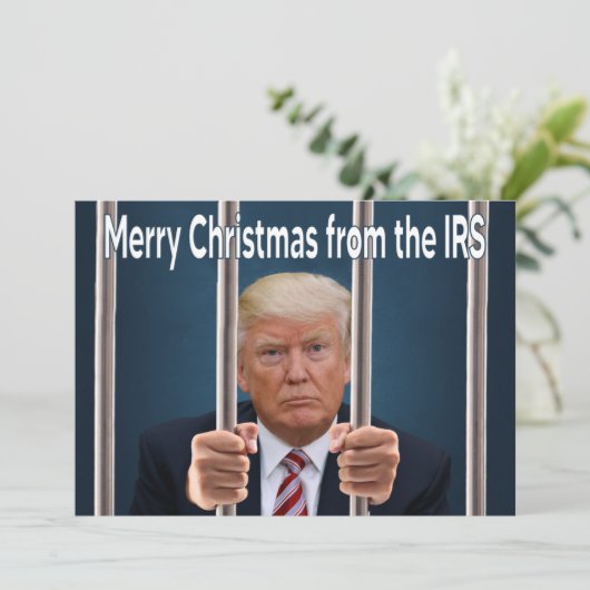 Vrolijk kerstfeest van de IRS Kaart (Staand voorkant)